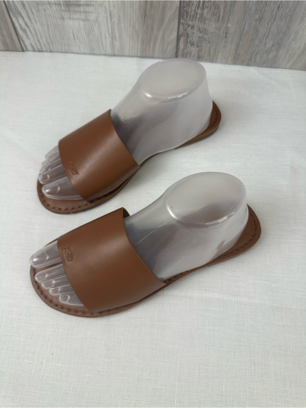 Mia Cognac Brown Comfort Slide